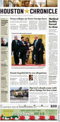 EPN, Trump y China en primeras planas - portadas-10-nov-houston