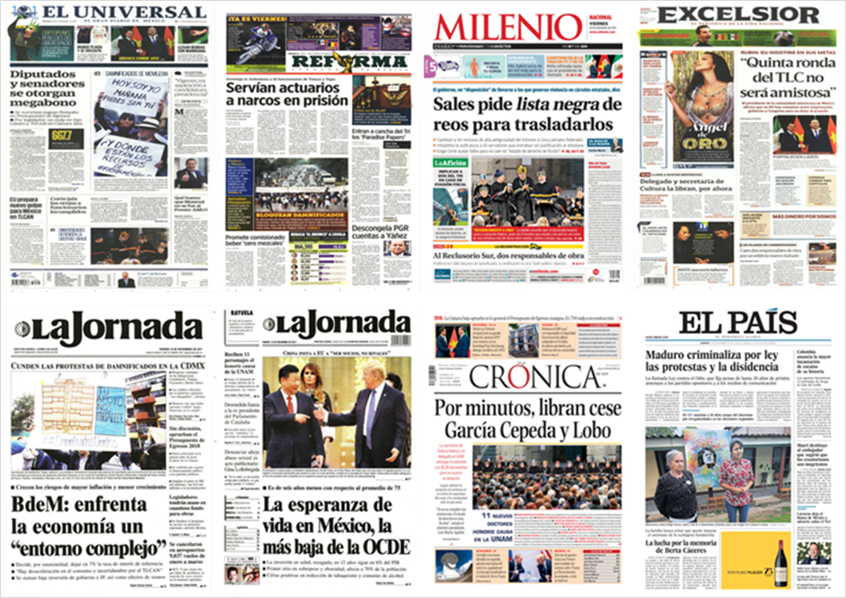 EPN, Trump y China en primeras planas