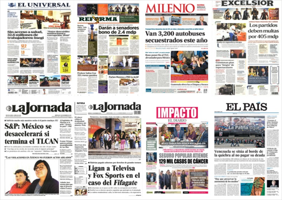 TLC y Jeff Sessions en primeras planas