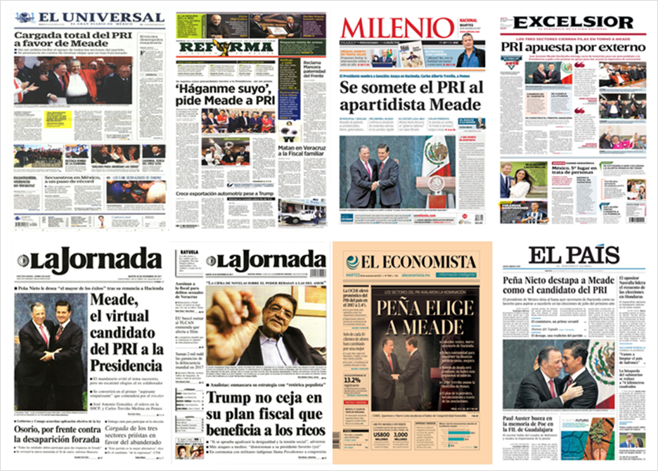 Meade y príncipe Harry en primeras planas