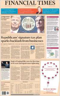 IFT, Mancera y Cataluña en primeras planas - portadas-3-nov-financial