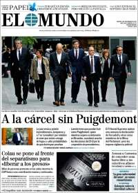 IFT, Mancera y Cataluña en primeras planas - portadas-3-nov-mundo