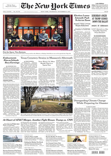 TPP, INE, Trump y China en primeras planas - portadas-9-nov-nyt