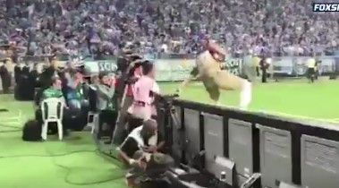 #Video Recogepelotas lanza patada a portero del Lanús