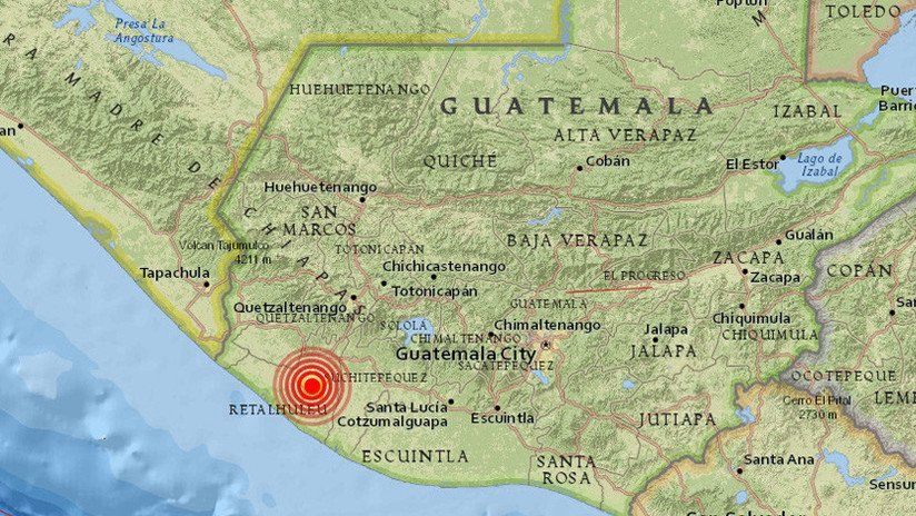 Sismo de 4.7 grados sacude Guatemala