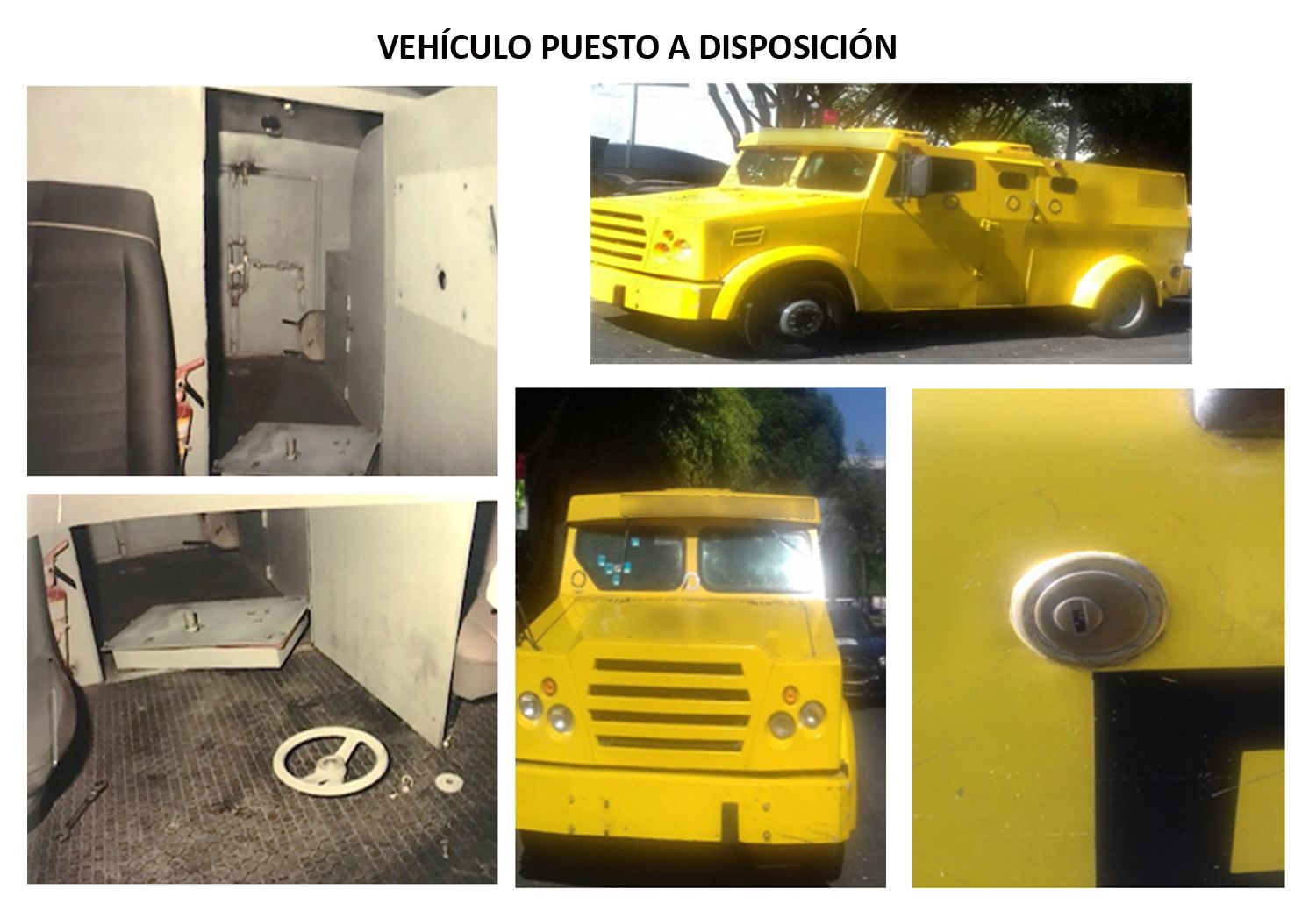 Vinculan a tres por robo a vehículo de valores - vehiculo-asegurado