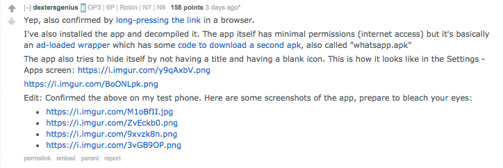 Descargan más de un millón de veces actualización falsa de WhatsApp - whatsapp-falso