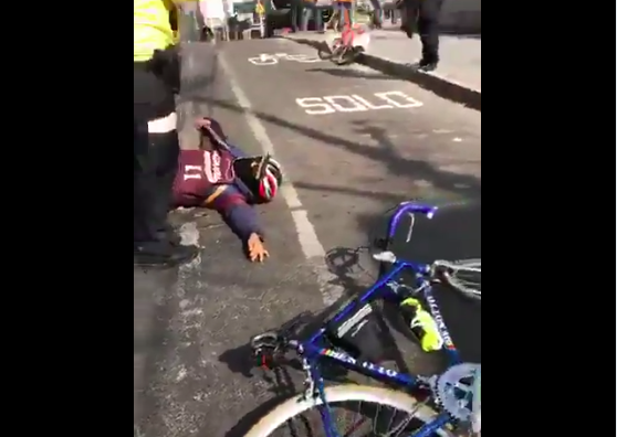 Arrollan a ciclista en División del Norte