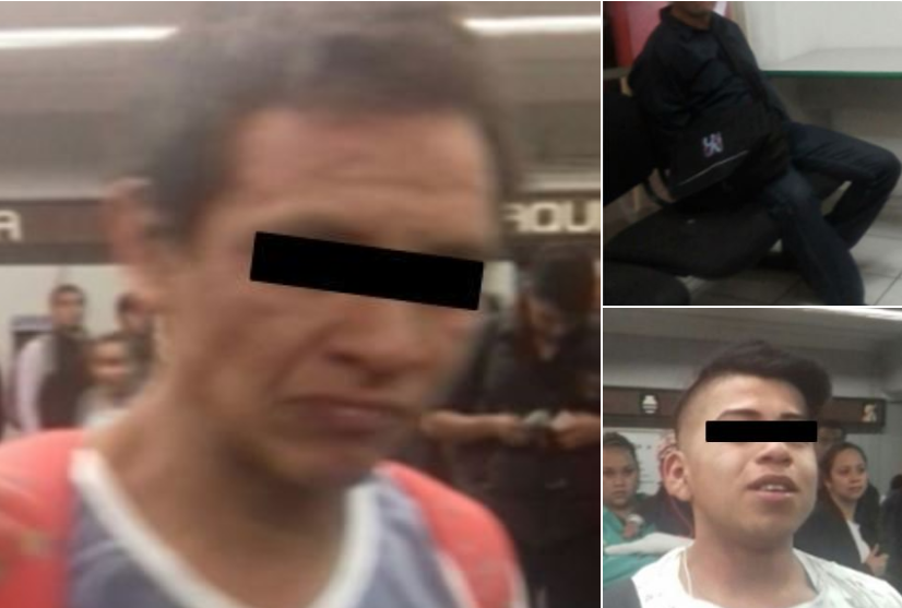 Detienen a tres personas por robo en el Metro