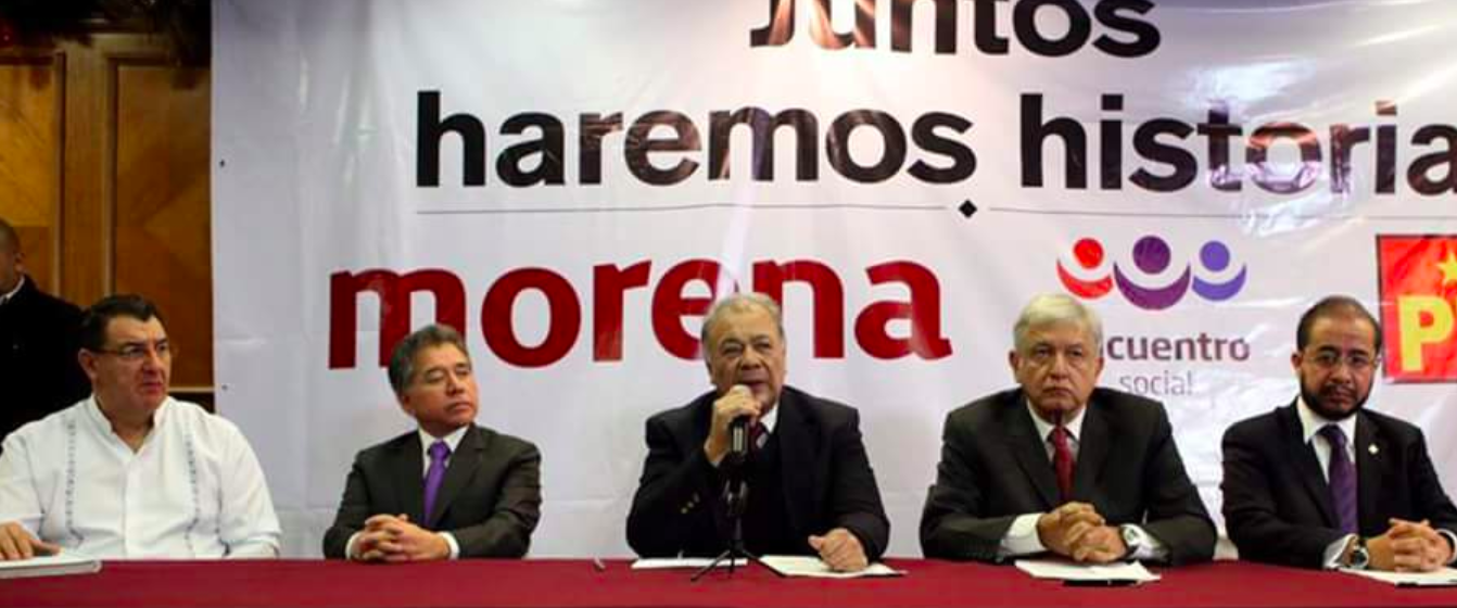 Morena, PT y Encuentro Social registran coalición ante el INE