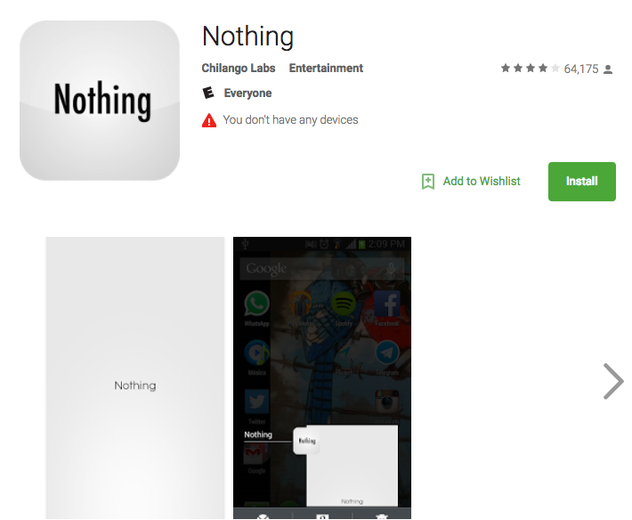 La app que tiene un millón de descargas y no hace nada La app que tiene un millón de descargas y no hace nada