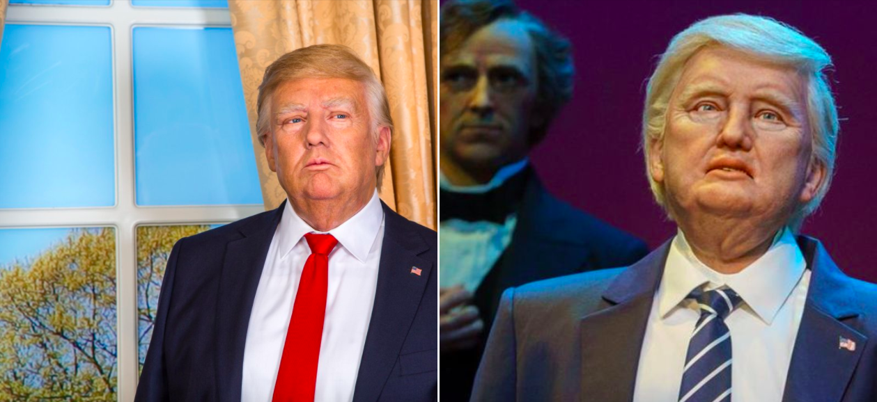 #Video El museo Madame Tussauds se burla de la figura de Trump de Disney World #Video El museo Madame Tussauds se burla de la figura de Trump de Disney World