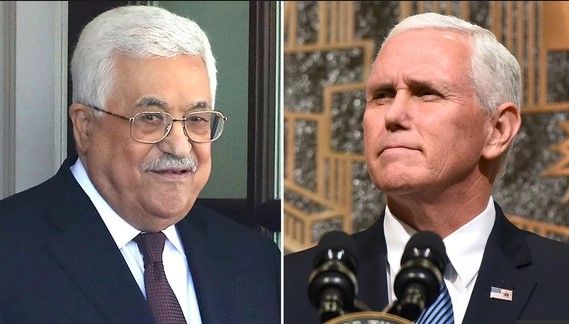 Presidente de Palestina cancela reunión con Pence