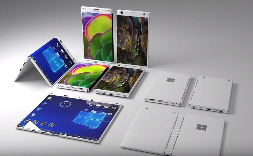 Bocetos del posible Surface Phone de Microsoft
