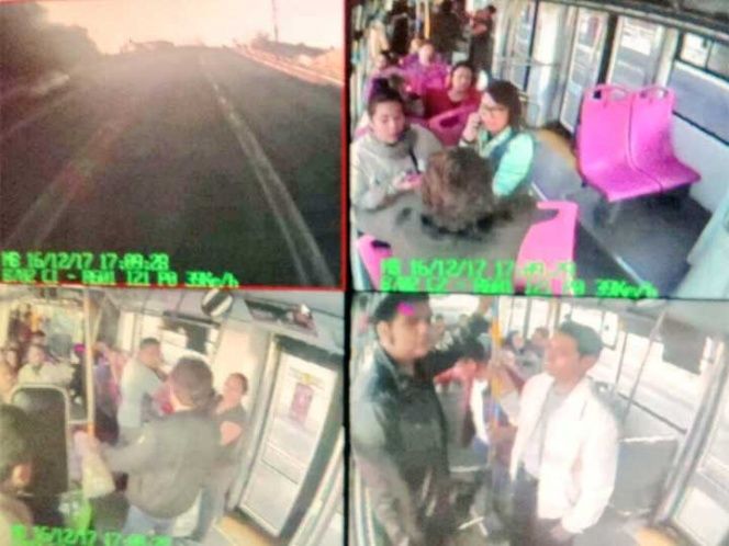Asaltan Metrobús en Azcapotzalco