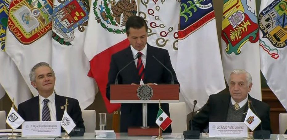 Peña Nieto insta a trabajar para que haya comicios con tranquilidad