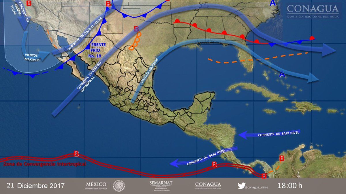 Emiten alerta meteorológica por frente frío en Sonora