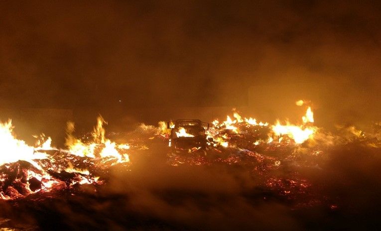 #Video Incendio en fábrica de maderas en Ecatepec