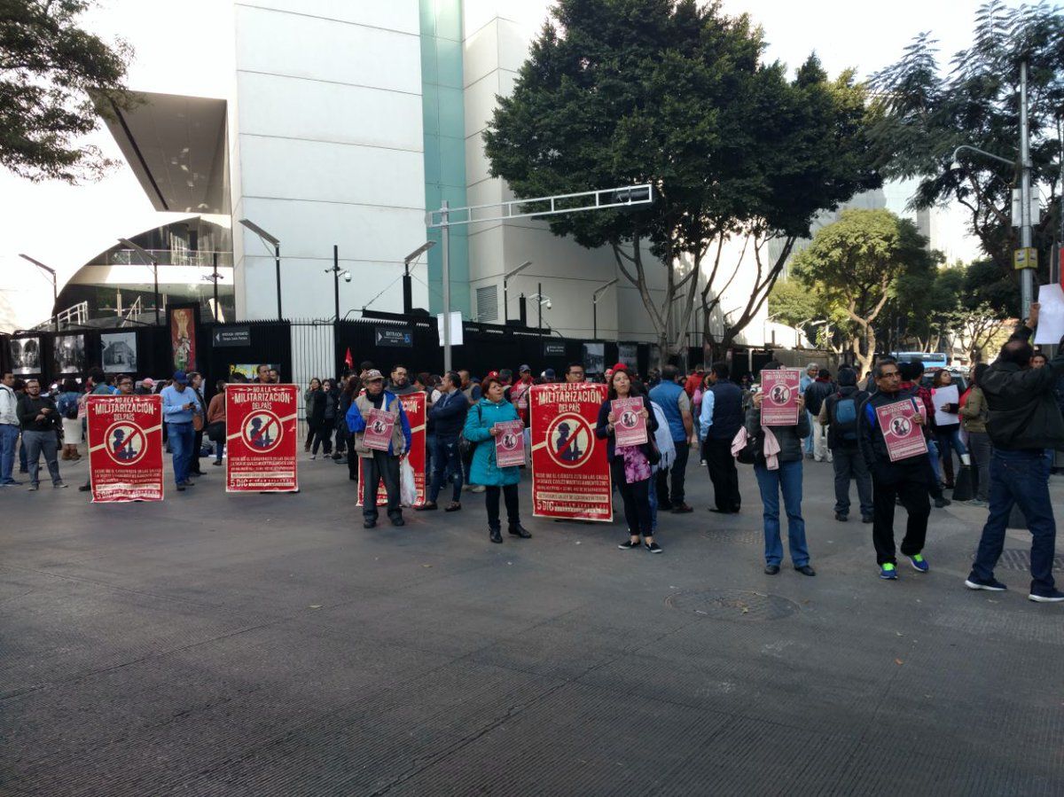 Protestan frente al Senado contra Ley de Seguridad Interior