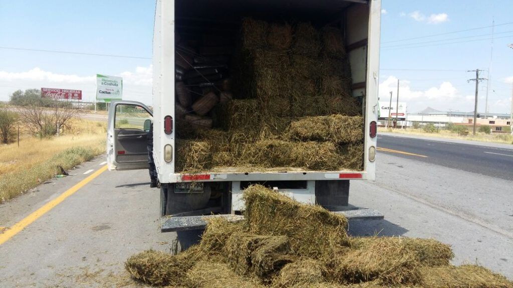 Detienen a conductor con dos toneladas y media de mariguana