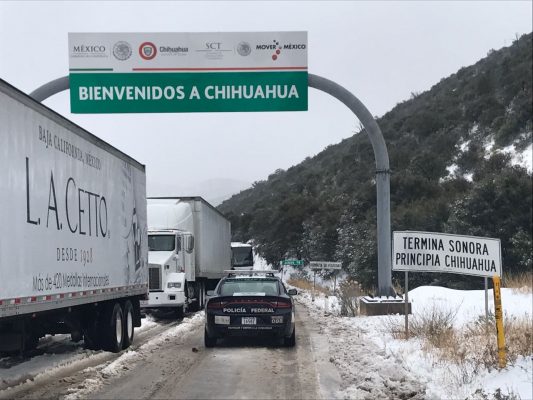Prevén caída de aguanieve en Sonora, Chihuahua y Durango