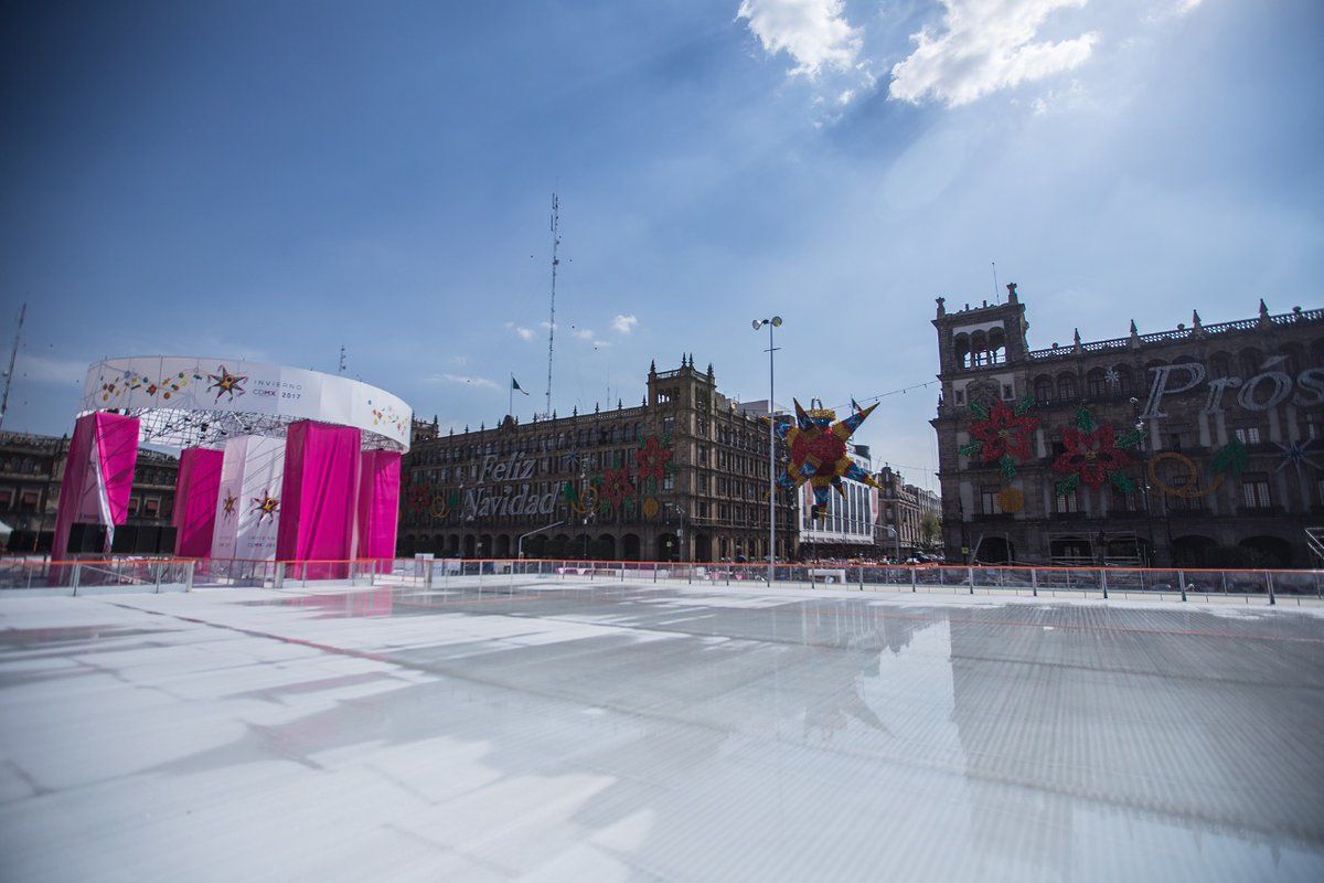 Horarios de acceso de la pista de hielo en el Zócalo