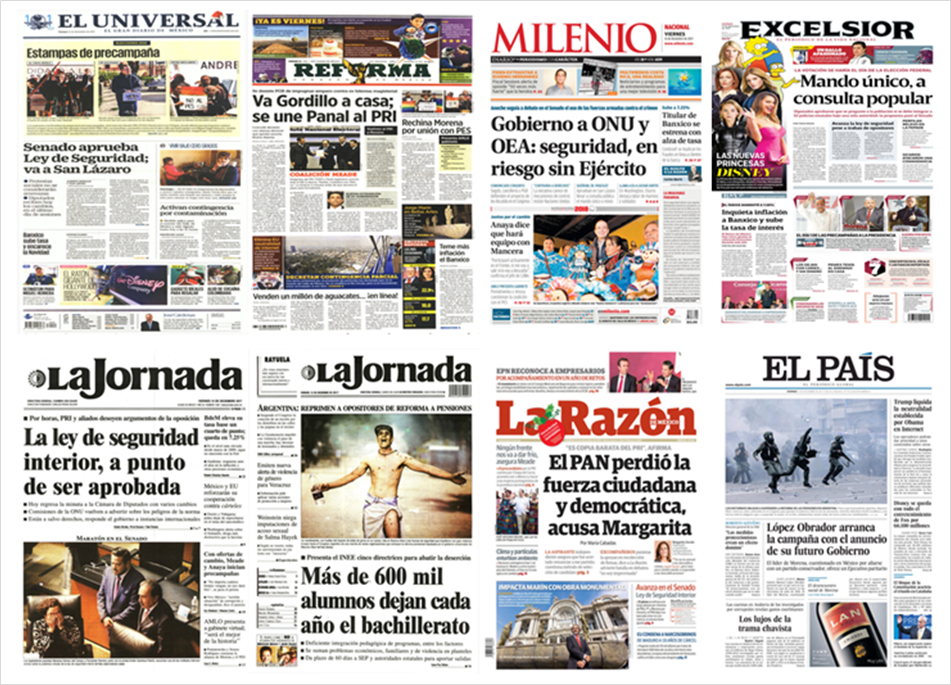 Banxico, Ley de Seguridad Interior y Disney en primeras planas