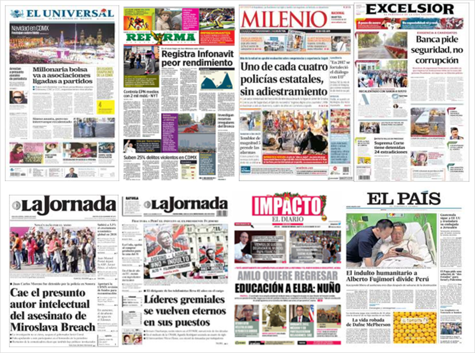 Miroslava Breach y minoristas en EE.UU en primeras planas