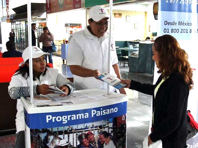 Programa Paisano apoya a connacionales que visitan México