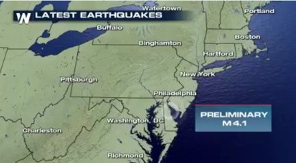 #Videos Sismo en costa este de EE.UU.