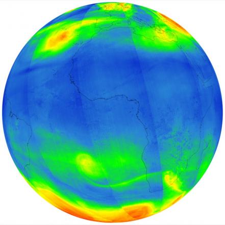 Imágenes espaciales de la grave contaminación de La Tierra