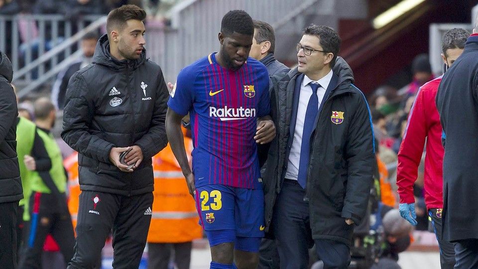 Umtiti se perderá el juego frente al Real Madrid por lesión