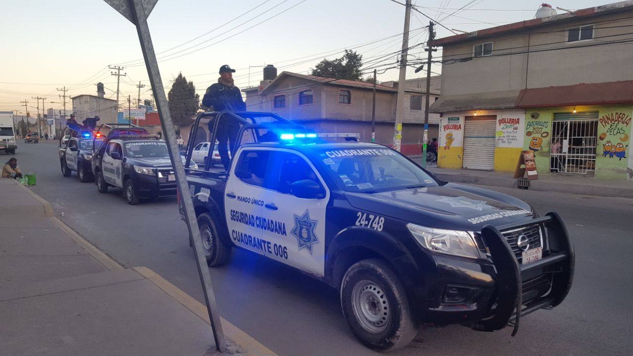 Detienen a policías del Estado de México por robo