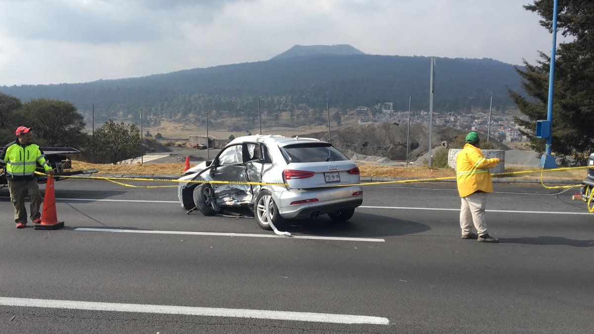 Accidente sobre la México-Cuernavaca deja un muerto
