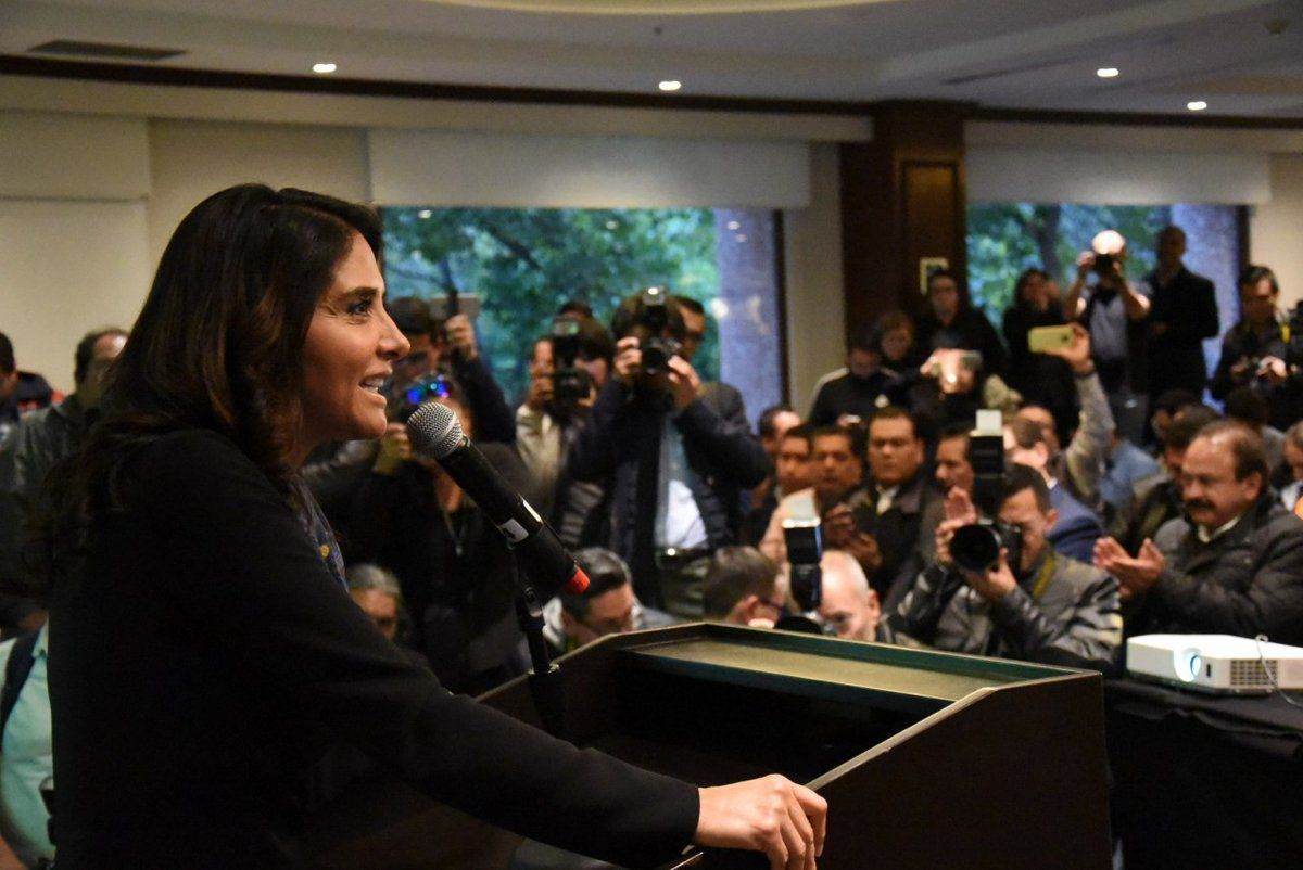 Alejandra Barrales, candidata del Frente para la Ciudad de México