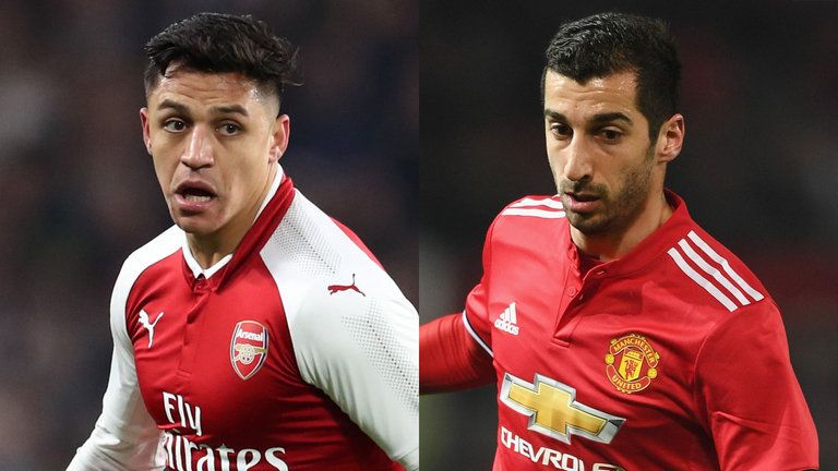 Arsenal y United concretan cambio de Alexis Sánchez por Mkhitaryan