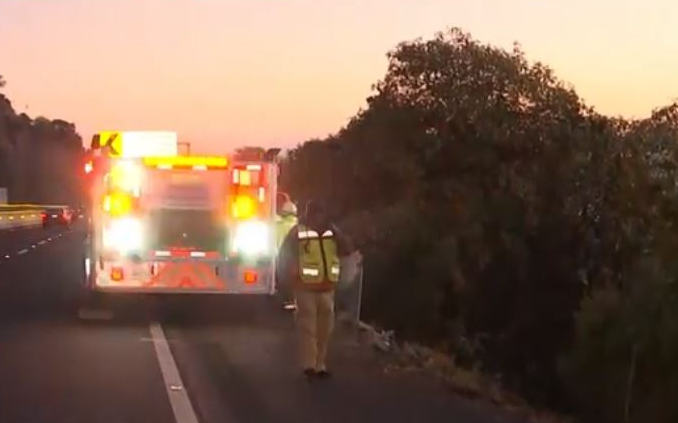 Volcadura deja un herido en la Autopista México-Cuernavaca