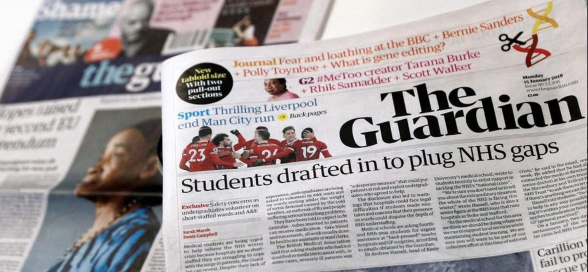 The Guardian se cambia a tabloide para reducir costos The Guardian se cambia a tabloide para reducir costos