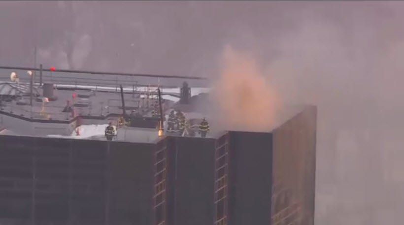 #Video Incendio en Torre Trump de Nueva York deja tres heridos