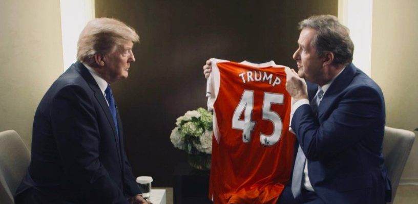 Quieren a Trump como DT del Arsenal para “construir muros defensivos”