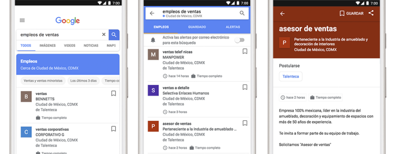 Ya está disponible Google Empleos en México