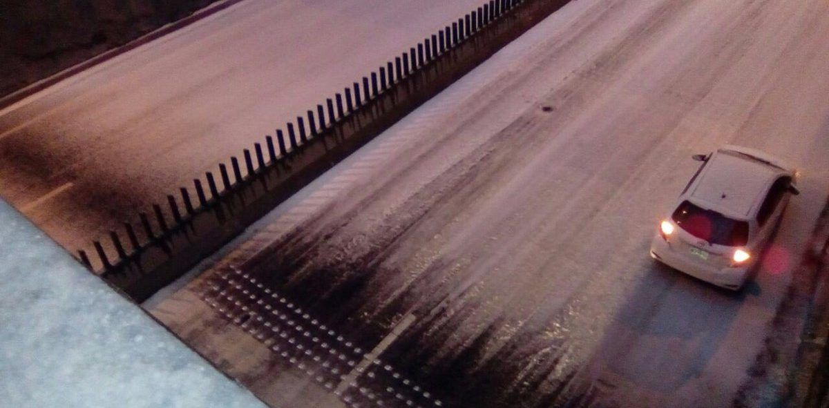 Reabren circulación en la México-Toluca tras intensa granizada