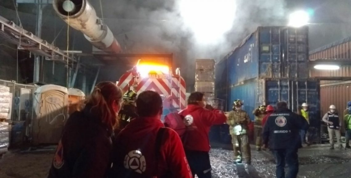 Incendio en obra de Tren Interurbano deja más de 20 intoxicados