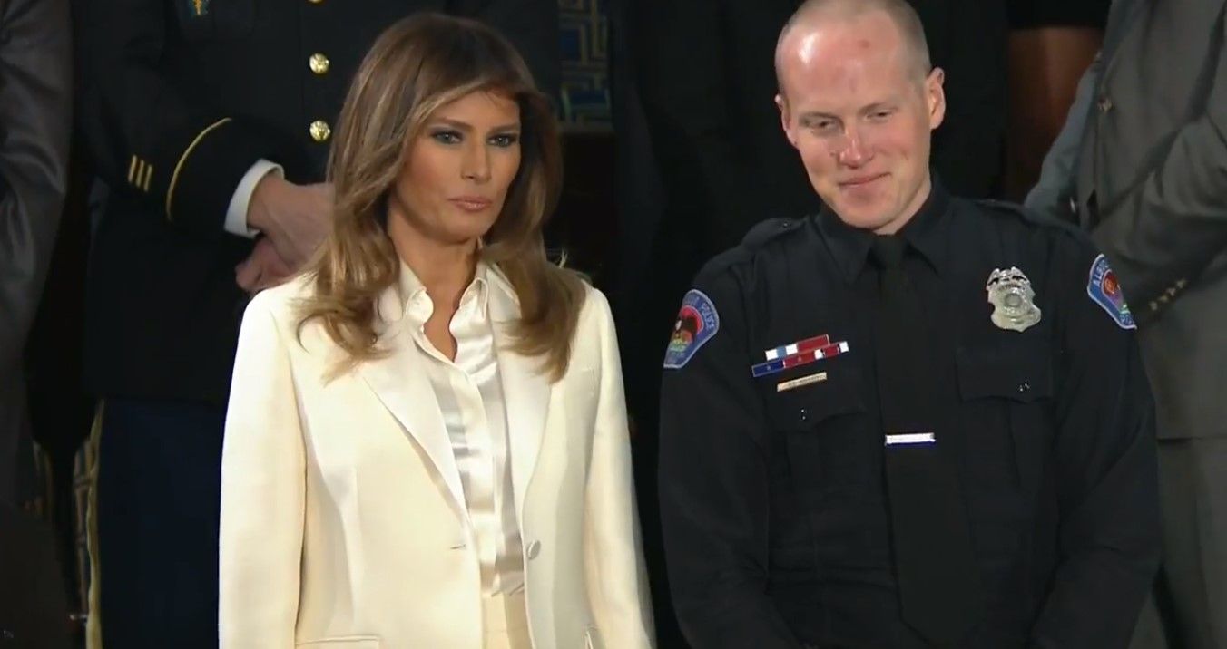 Melania Trump llegó sola al discurso del Estado de la Unión