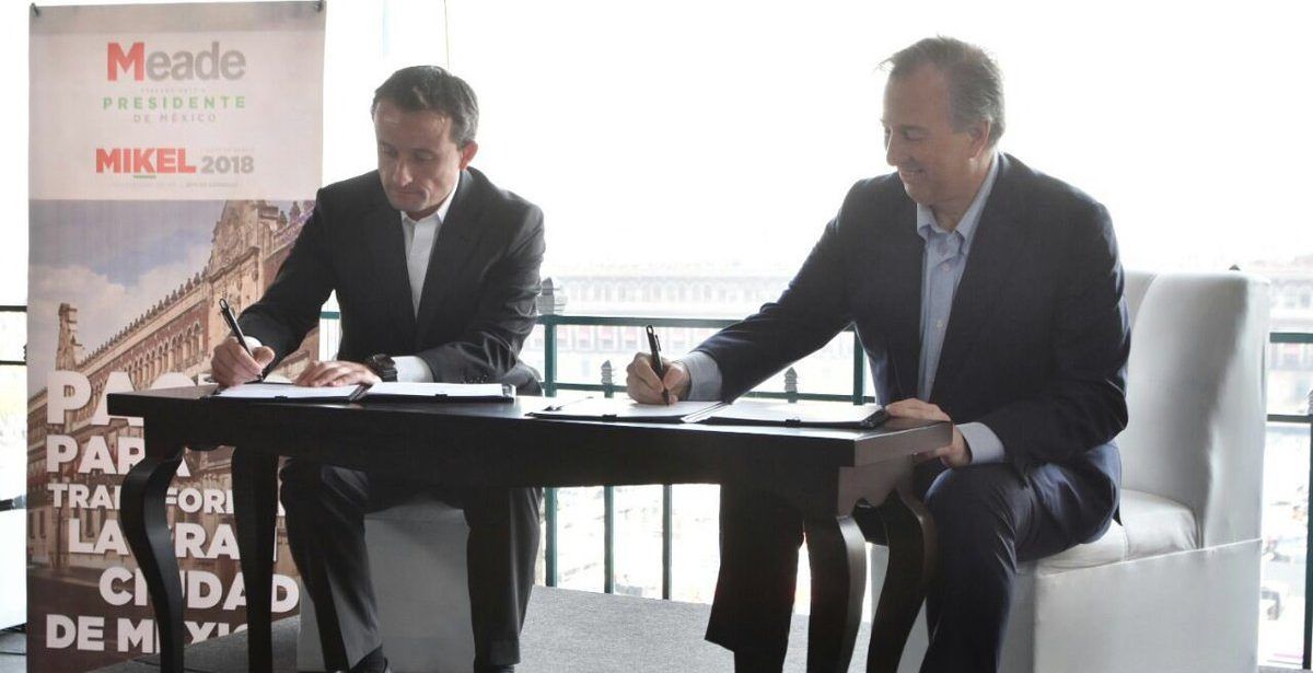 Meade y Arriola firman pacto de transformación de la Ciudad de México