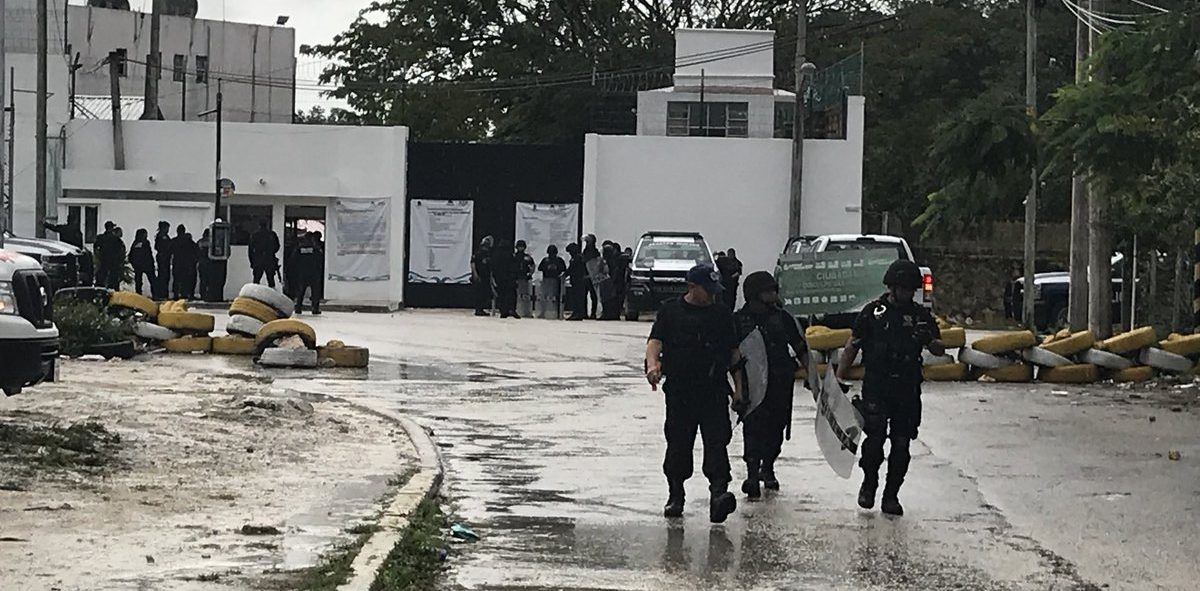 Riña en penal de Cancún deja cinco heridos