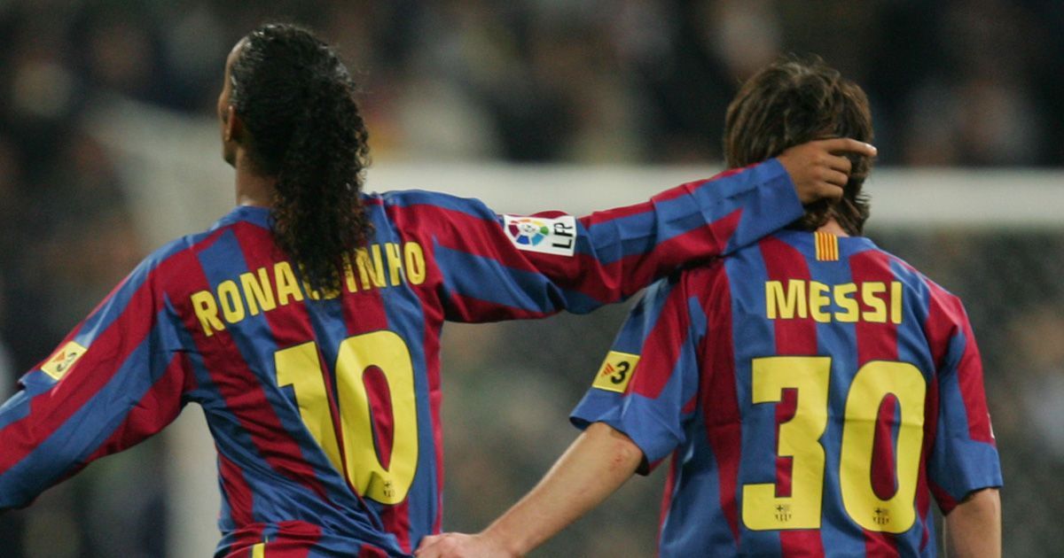 Homenaje de Messi a Ronaldinho tras su retiro
