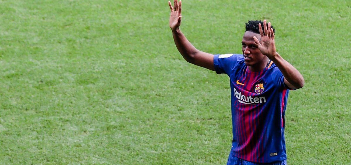 La razón por la que Yerry Mina pisó el cesped del Camp Nou descalzo