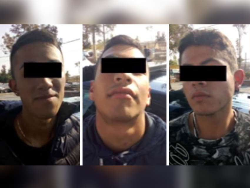 Detienen a tres sujetos por asalto a microbús en Iztapalapa