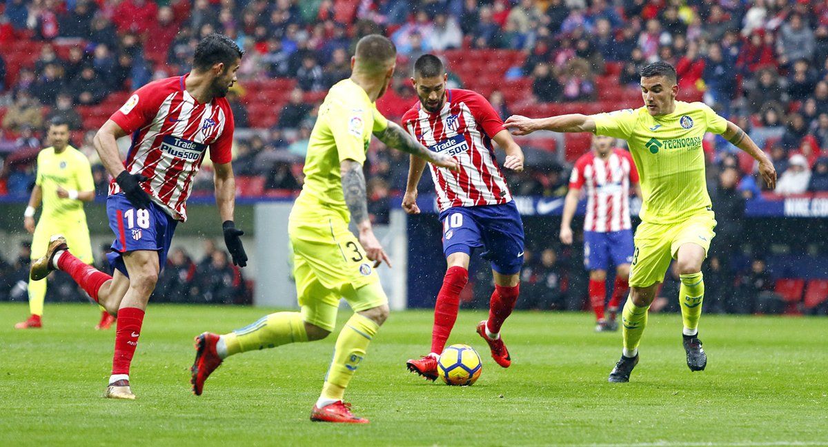 Atlético de Madrid vence 2-0 al Getafe